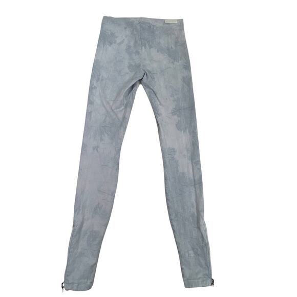 Joe's Jeans The Legging Ankle Zip Sz Small Slate Blue White Acid Wash or Tie Dye - Picture 3 of 10